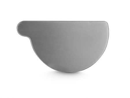 Gutter end cap half round left / right