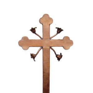 krzyż z miedzi