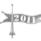 Dachspitze aus Titanzink / Kupfer 17 ozdoba na dach - flaga, chorągiewka obrotowa