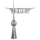 Dachspitze aus Titanzink / Kupfer 27 Szpica dachowa z wimplem obrotowym