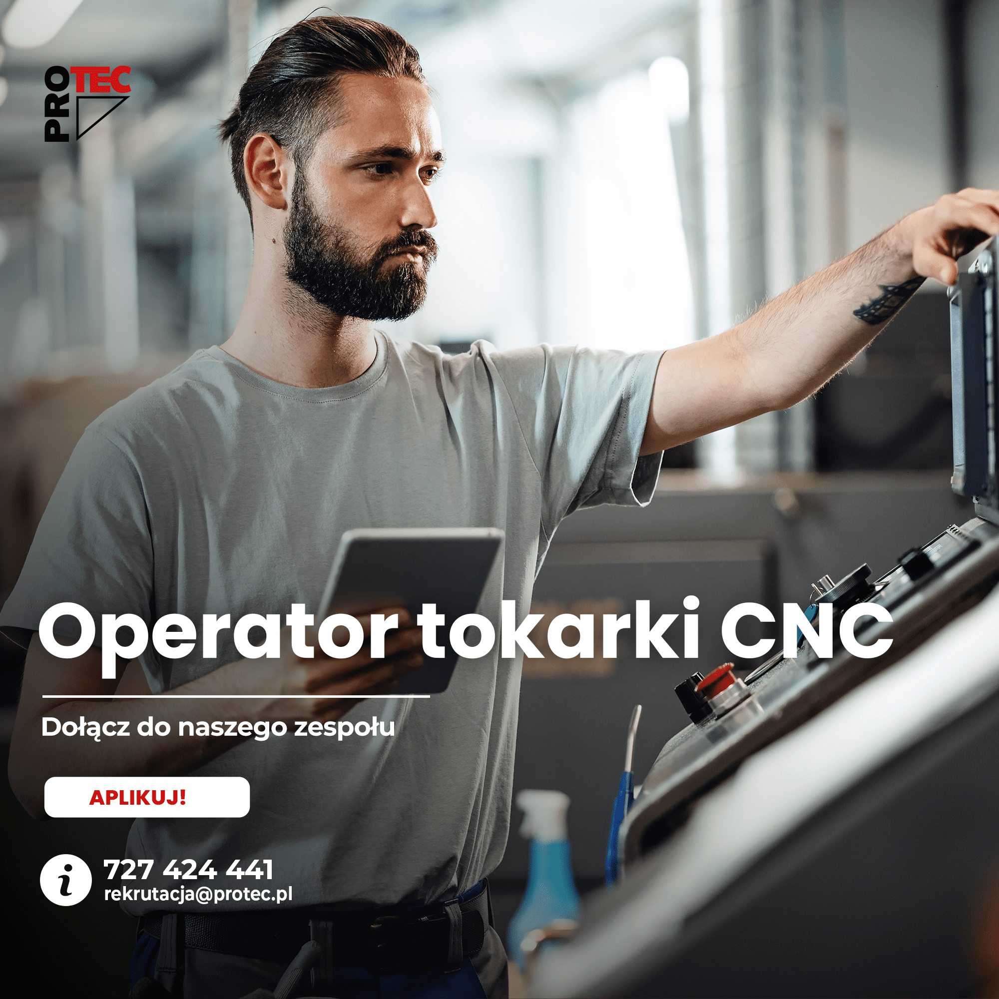 Operator tokarki CNC