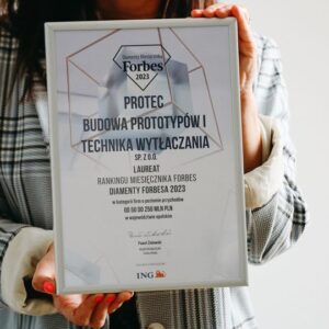 Protec znalazł się wśród laureatów prestiżowego rankingu miesięcznika Forbes Diamenty Forebsa 2023