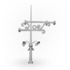 Dachspitze aus Titanzink / Kupfer 10 Szpica dachowa z tytanu-cynku z motywem kwiatowym