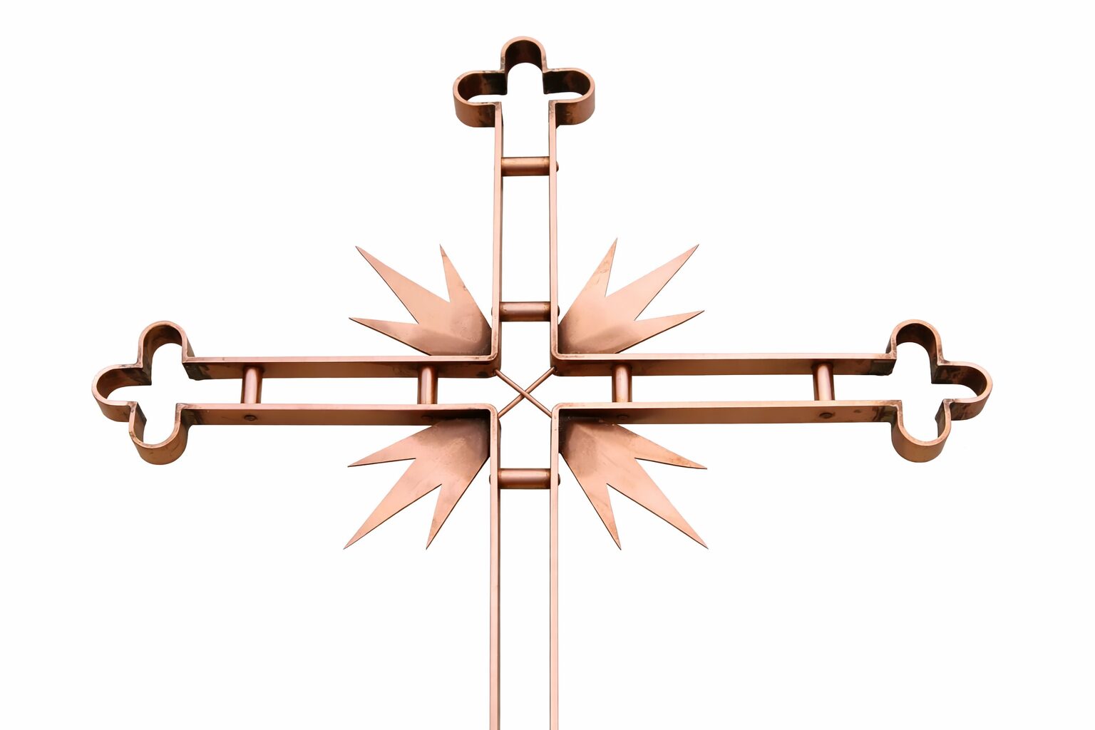 Krzyż metalowy - renowacja i wykonanie krzyży dachowych z miedzi i stali Krzyż metalowy - renowacja i wykonanie krzyży dachowych z miedzi i stali