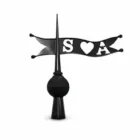 Dachspitze aus Titanzink / Kupfer 4 Roof Finial Black