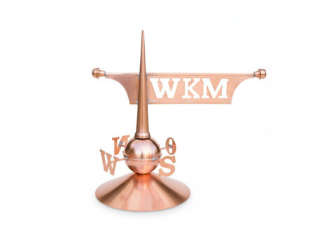 Custom Copper Weathervane with Cardinal Points