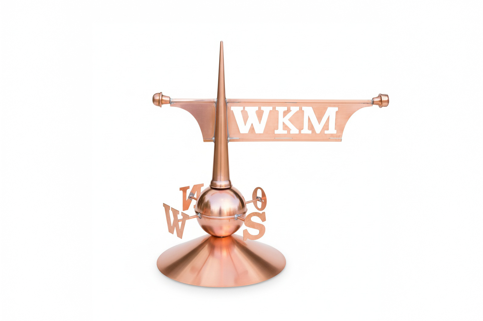 Custom Copper Weathervane with Cardinal Points Custom Copper Weathervane with Cardinal Points