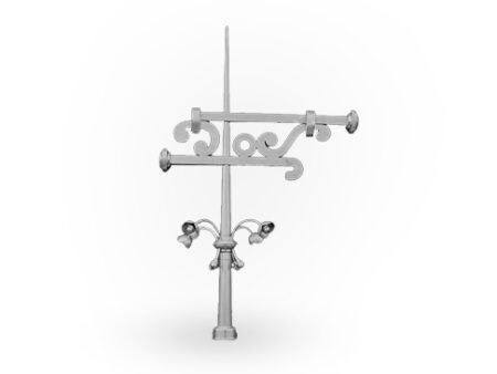 Decorative Weathervane with Floral Ornaments