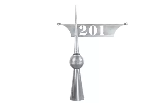 Rotating Flag Weathervane - Custom Text Design Rotating Flag Weathervane - Custom Text Design